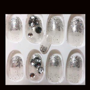 VIVO 24pcs Press on Nails Short Manicure Artificial False Fake Nails Tips #116